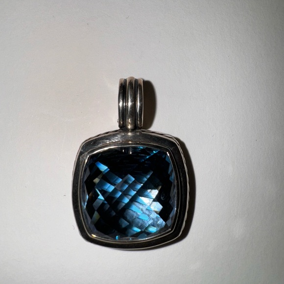 David Yurman Hampton Blue Topaz enhancer - Picture 7 of 9
